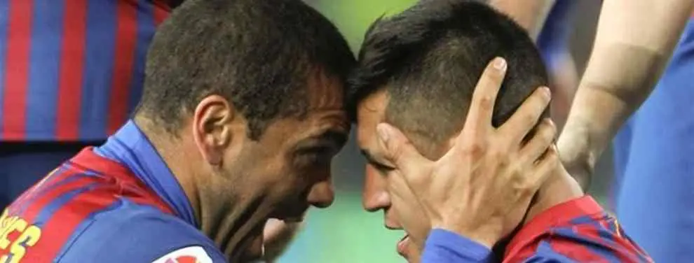 Alves descubre a los ingleses por qué no triunfó Alexis en el Barça