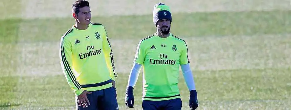 Recados de James e Isco y patata caliente para el Madrid a 5 días del Clásico