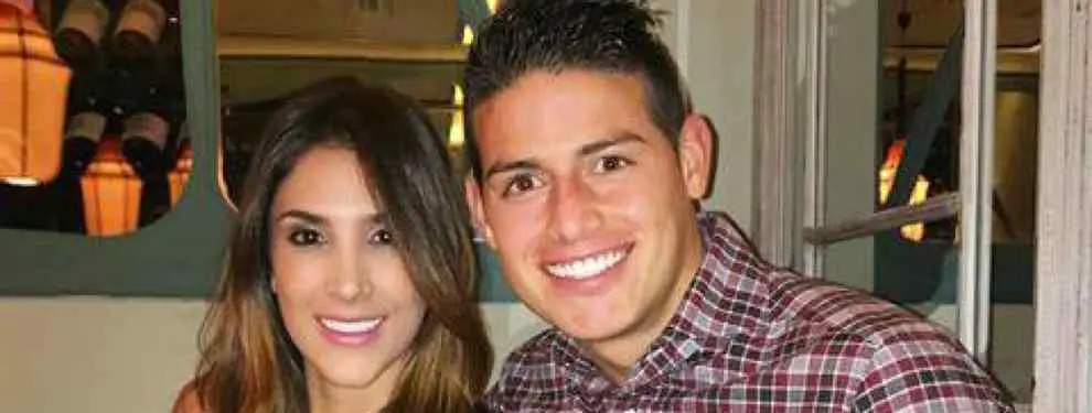 Bronca a la mujer de James Rodríguez a la salida del Sanitago Bernabéu