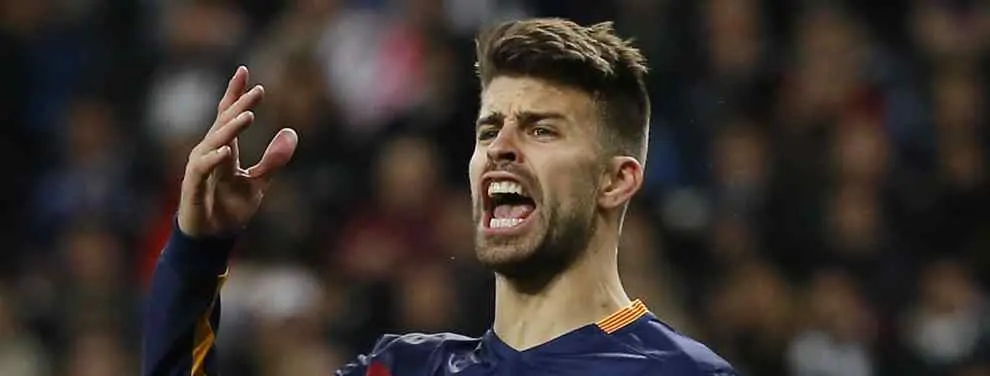 Piqué perdió los papeles con Simeone en el túnel del Vicente Calderón