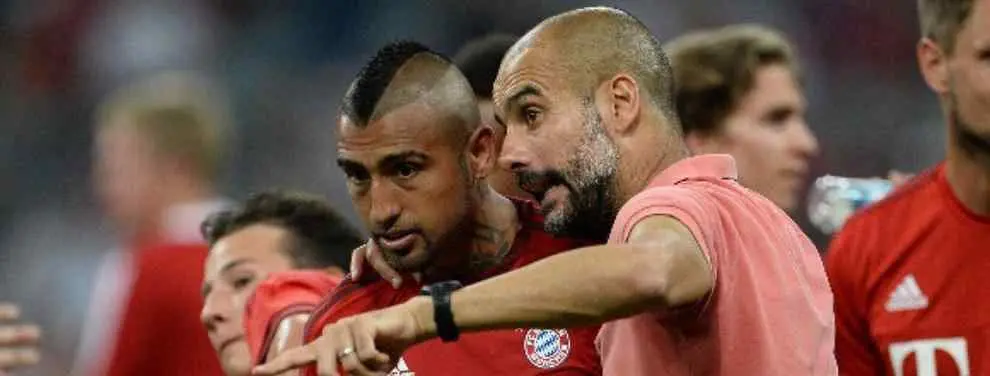 Pep Guardiola vuelve a ejercer de escudo de Arturo Vidal ante las críticas