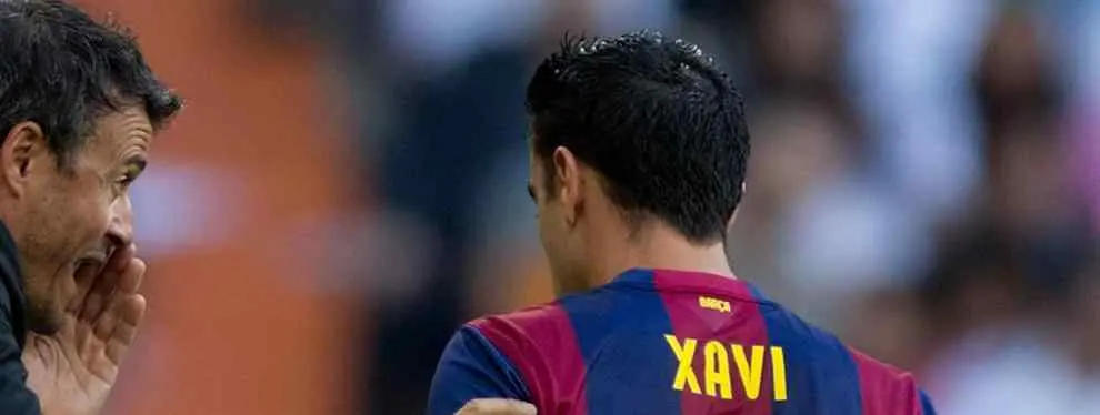 Xavi Hernández amenaza a Luis Enrique en el Barça