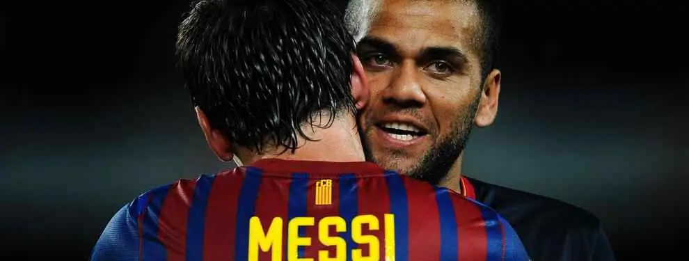 Messi bendice el relevo previsto de Dani Alves en el Barça