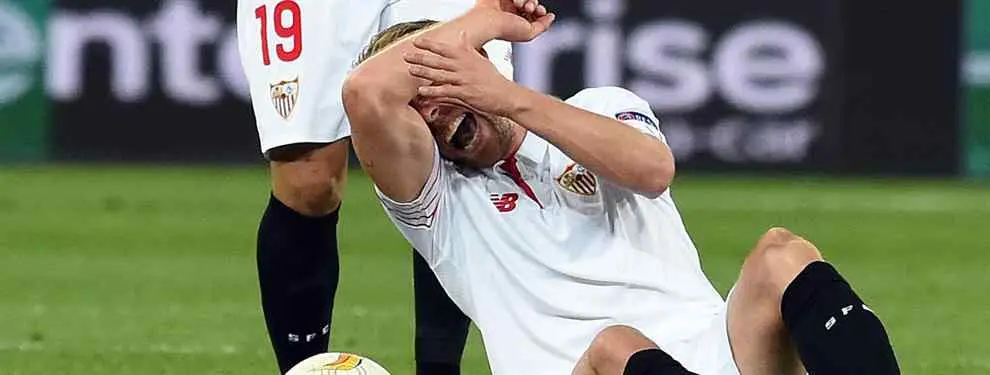 La grave lesión de Krohn-Deli puede adelantar algún fichaje del Sevilla