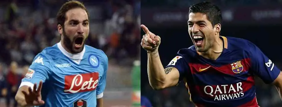 El pique de Luis Suárez con Higuaín en la lucha por la Bota de Oro