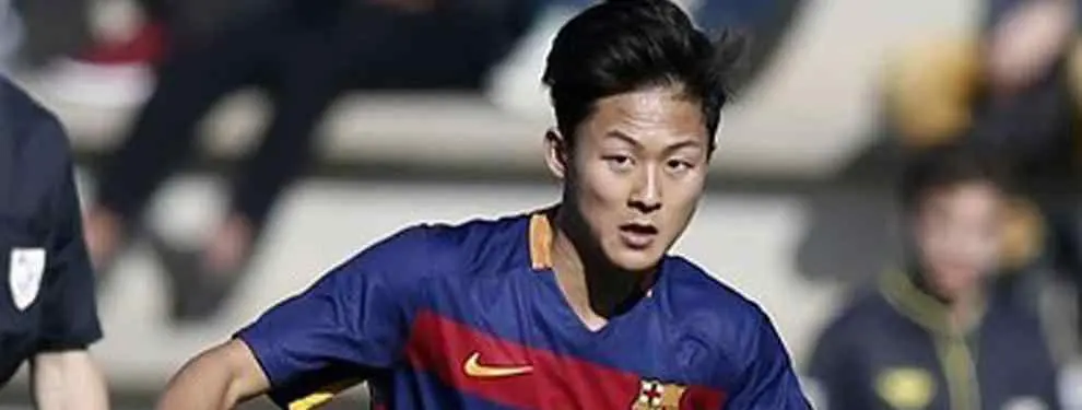 Preocupación en el Barça por su esperanza coreana Seung Woo Lee