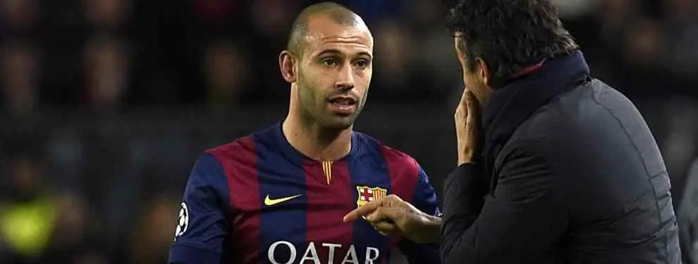 La insólita propuesta que ha recibido Javier Mascherano del Barça