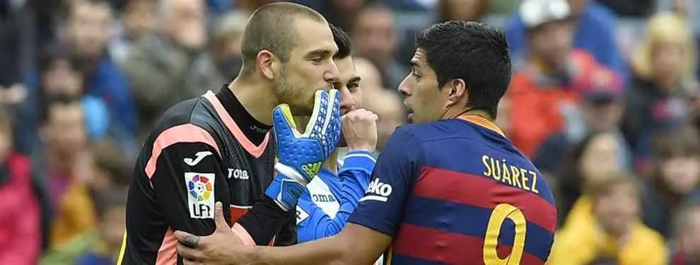 Lo que le dijo el portero Pau a Luis Suárez en el último derbi