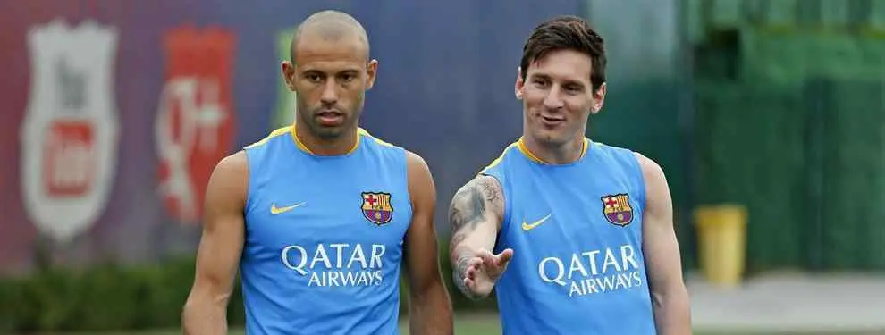 Mascherano le dice las verdades a Neymar a la cara