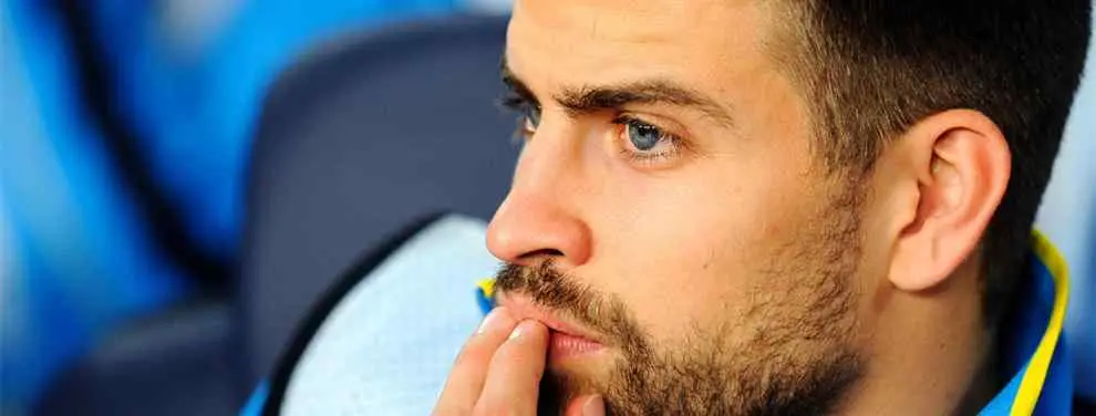 Gerard PIqué casi llega a las manos con un jugador del Real Madrid