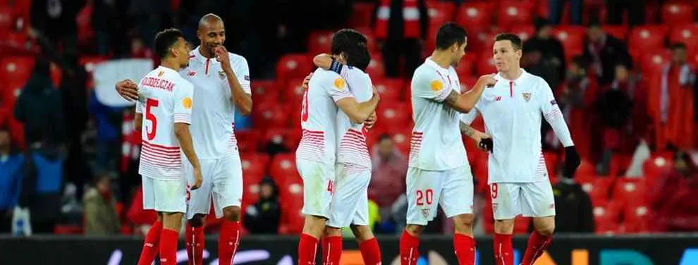 La bronca de un jugador del Sevilla antes de la final de Copa