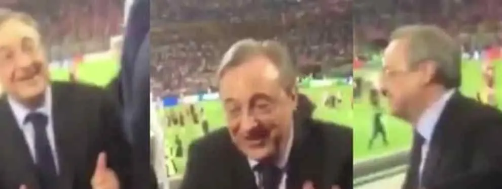 El desliz de euforia de Florentino con la Champions que arrasa en las redes