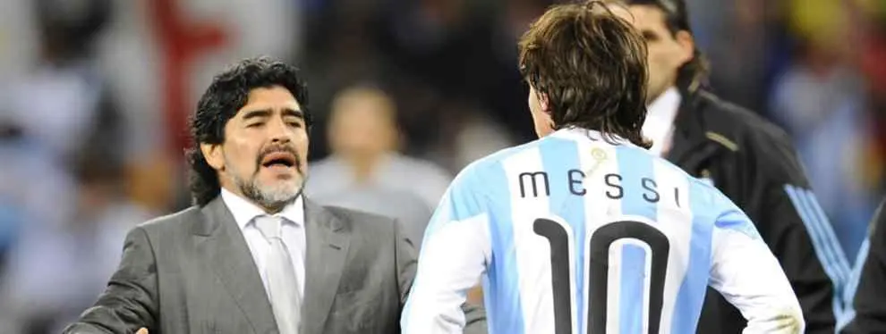 La dedicatoria de Leo Messi a Maradona en la Copa América que nadie vio