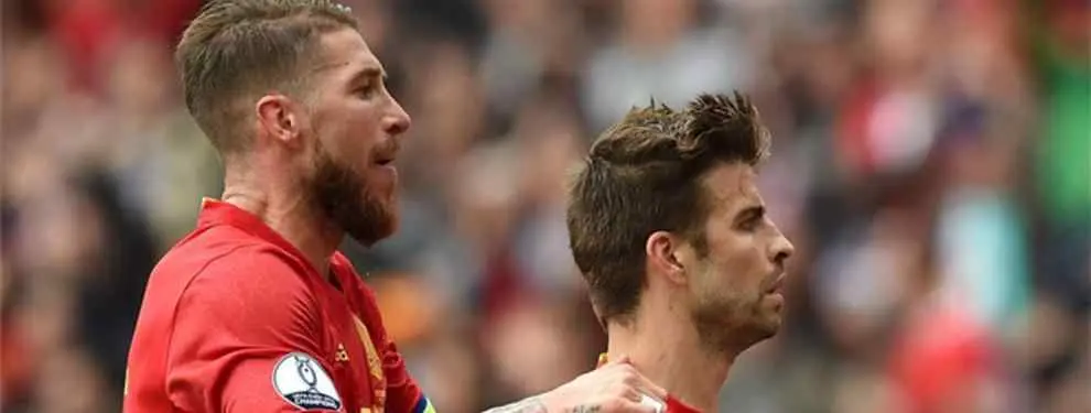 La vacilada de Piqué tras el gol que no ha gustado nada a Sergio Ramos