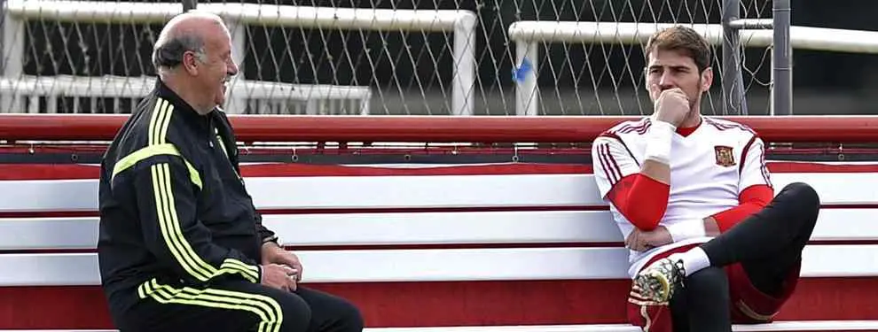 El detalle de Vicente del Bosque con Iker Casillas