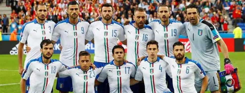 El futbolista italiano (triunfando en la Euro) en la agenda de media Europa