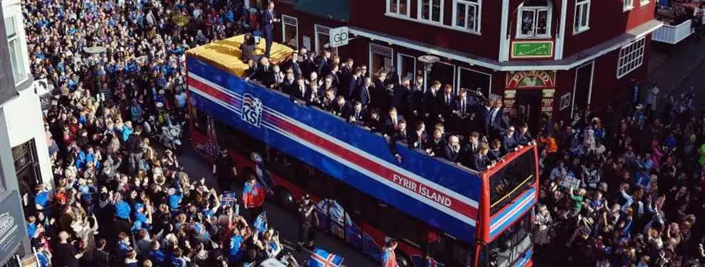 Así han recibido en Islandia a los 'héroes' de la Eurocopa 2016
