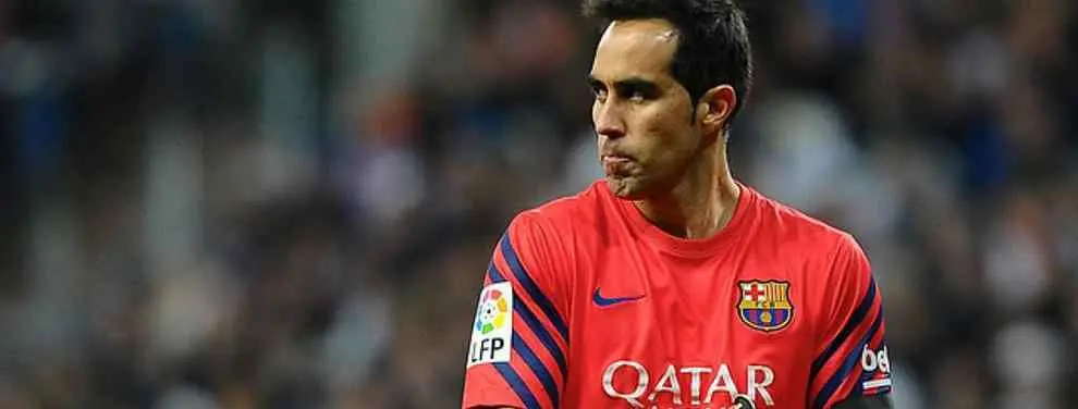 Pep Guardiola deja tirado a Claudio Bravo en el Barça