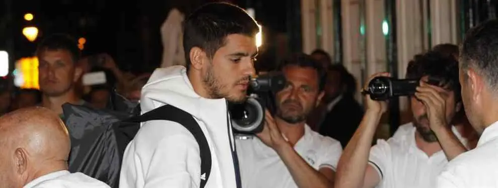 La primera enganchada de Morata en el Madrid es con un peso pesado