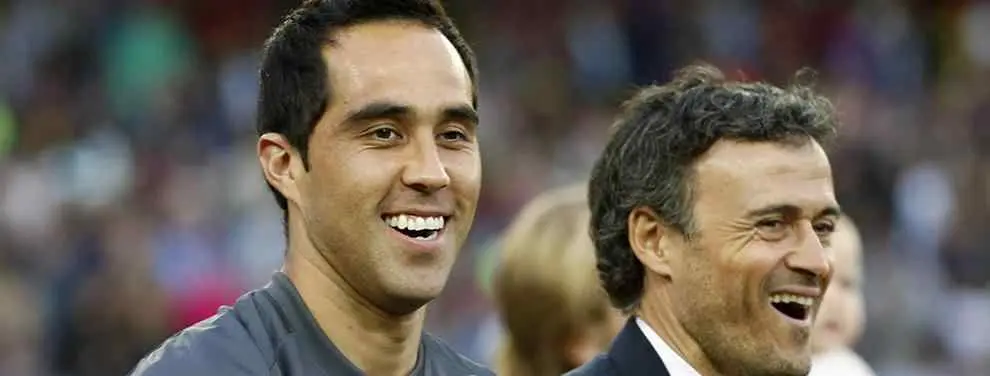 Las explicaciones de Luis Enrique a Claudio Bravo sobre la portería del Barça