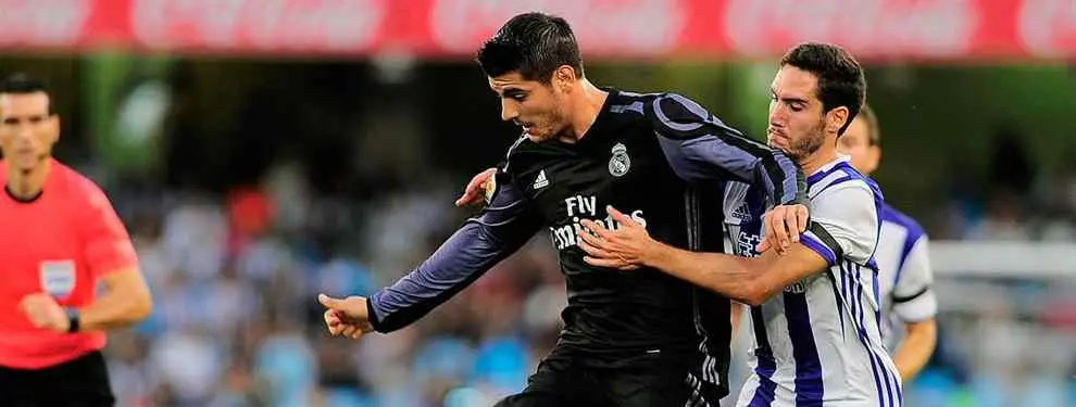 El jugador que se fue a por Morata tras el segundo gol del Madrid en Anoeta