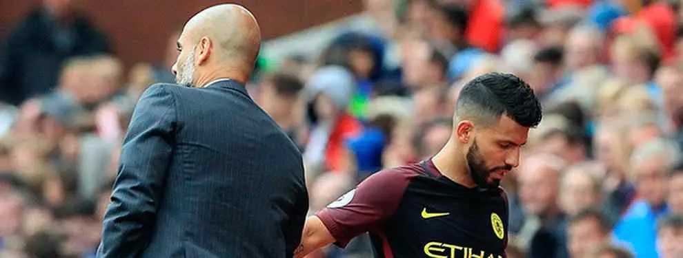 ¡Guardiola vs Agüero! El primer lío interno del técnico en el Manchester City