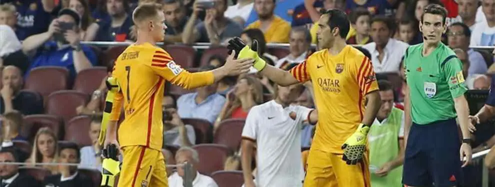 Ter Stegen intenta tapar la puñalada a Claudio Bravo con un mensaje en Instagram