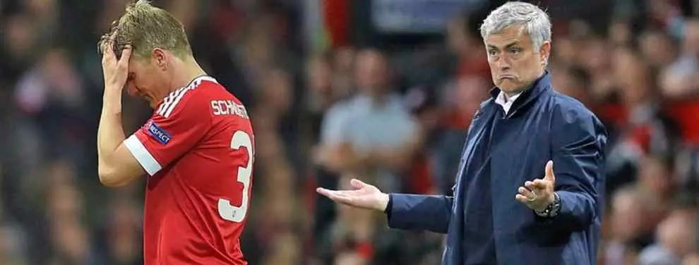 Top Secret: José Mourinho se ha puesto furioso con Schweinsteiger