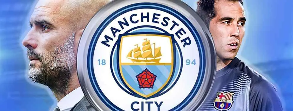 El primer encontronazo de Claudio Bravo con Pep Guardiola