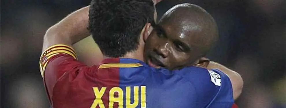 Eto´o se suma a la fiesta de Xavi y le envía un recado a Cristiano Ronaldo