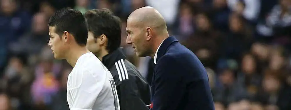 James Rodríguez prometió a Zidane luchar por la titularidad en el Madrid