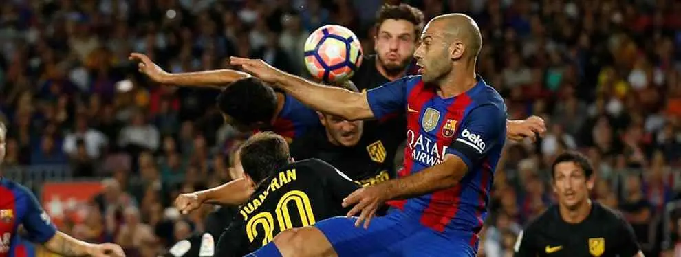 El resbalón le puede costar muy caro a Mascherano en el Barça