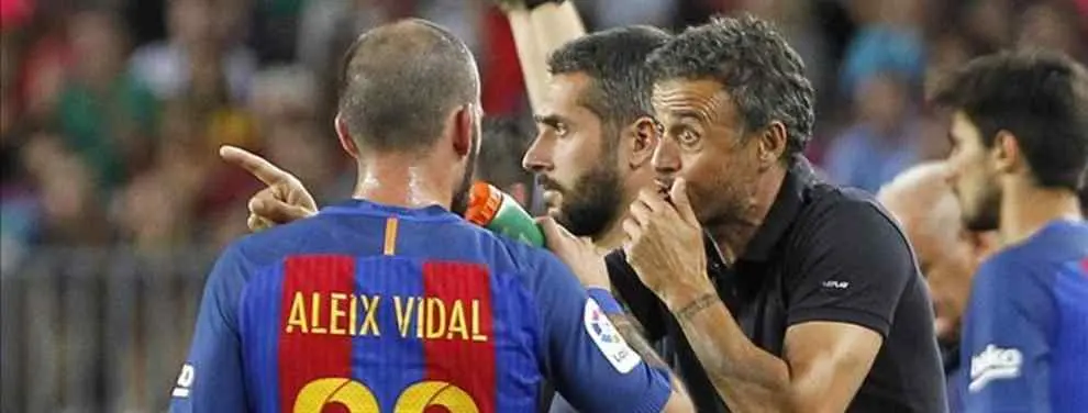 Luis Enrique juega al despiste (en público) con Aleix Vidal