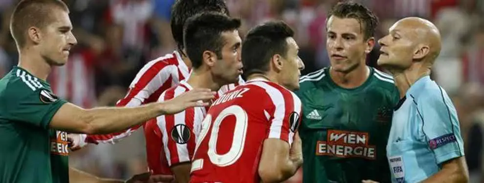 La jugada surrealista en San Mamés: Gol, penalti y gol anulado, todo en uno