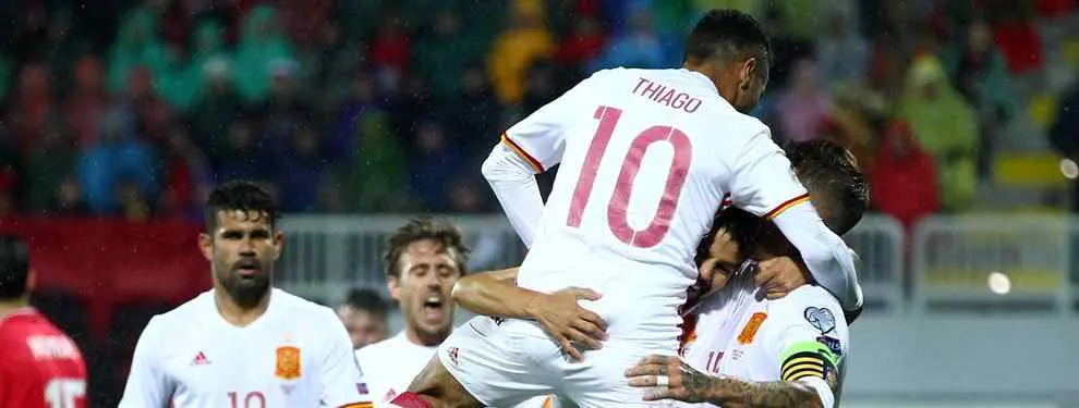 El 'show' de un jugador del Real Madrid en la Roja