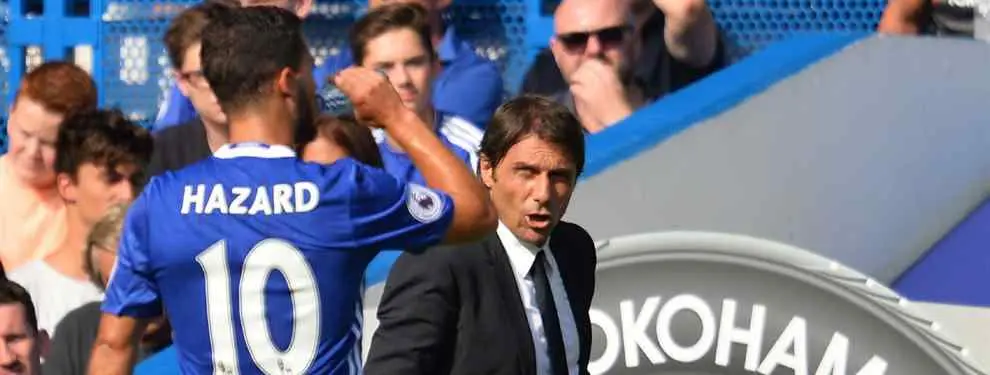 El mensaje (en tono de advertencia) de Hazard a Antonio Conte