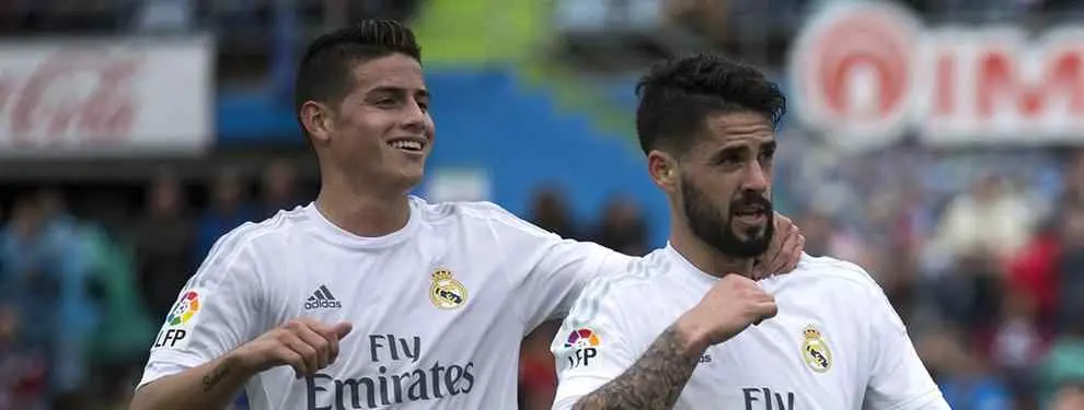 El partidazo de Isco desata una guerra interna con James Rodríguez en el Madrid