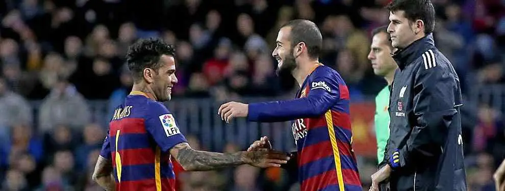 El favor que Dani Alves está dispuesto a hacerle a su amigo Aleix Vidal