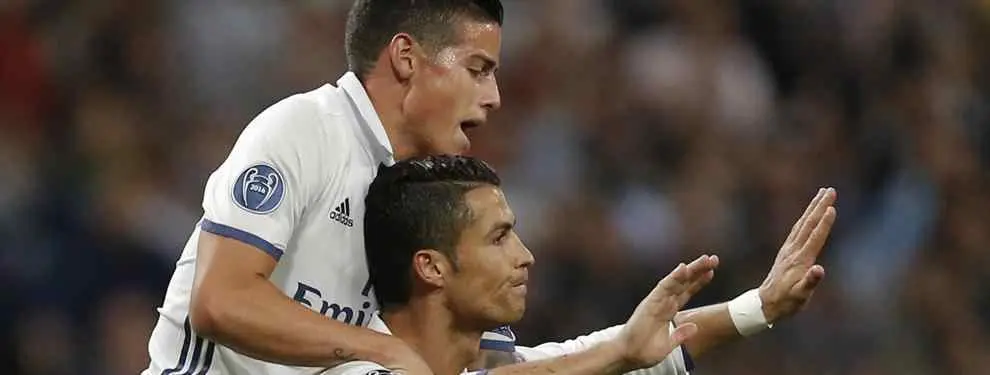 Avisan a James Rodríguez de que se aleje de Cristiano Ronaldo en el Real Madrid