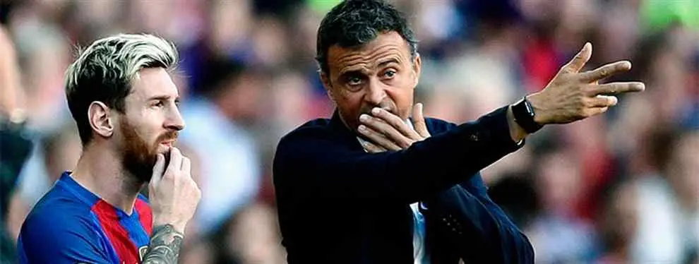 El 'cruce' entre Luis Enrique y Messi que refleja el caos del Barça