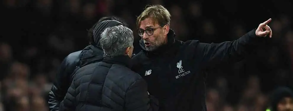 ¡No me toques! La tensa bronca entre Mourinho y Klopp a pie de campo