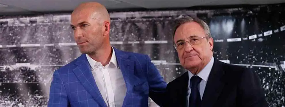 Florentino Pérez pide a Zidane que tape un bochorno en el vestuario del Madrid