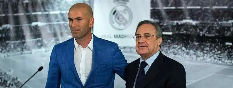 Zidane se carga un fichaje de Florentino Pérez (¡Y el jugador atiza al Madrid!)