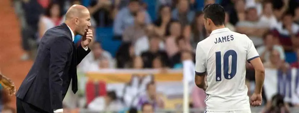 El misterioso caso del último 'neverazo' de Zidane a James Rodríguez