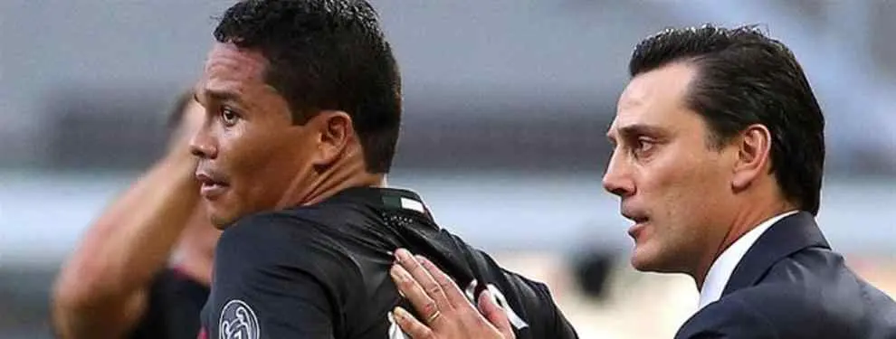 ¡Tensión! Carlos Bacca vuelve a vérselas con el entrenador del Milan
