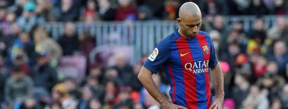 Javier Mascherano cava su tumba en el Barça