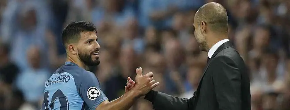 La doble cara de Pep Guardiola con el Kun Agüero