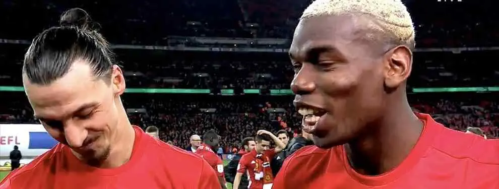 ¡'Zasca' monumental de Ibrahimovic a Pogba tras conquistar la EFL Cup!