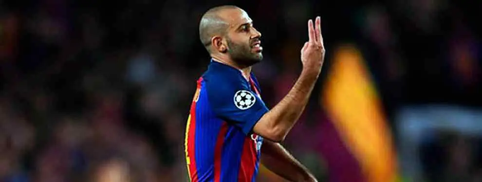 ¡El entorno de Javier Mascherano desvela su marcha del Barça!