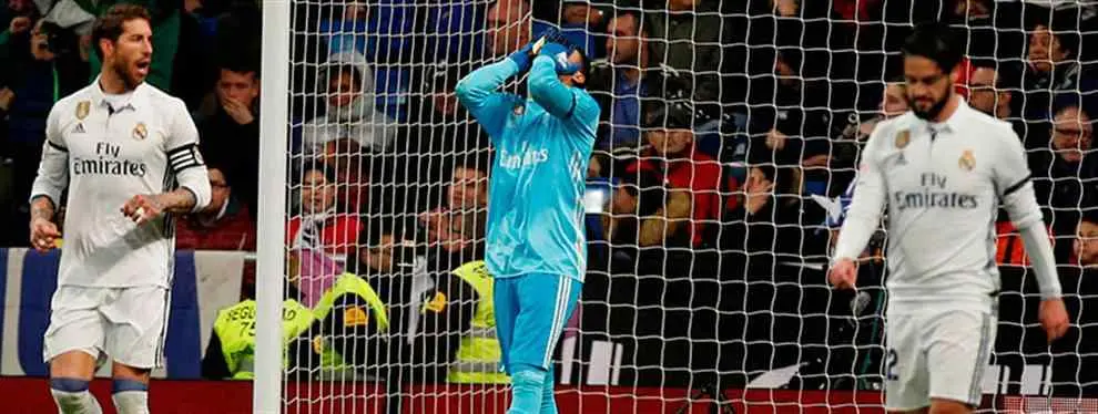El vestuario del Madrid coge por banda a Keylor Navas (